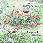 Mapa Wokół Tatr - nasza trasa